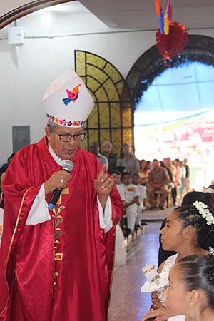 Mons. Arturo Lona Reyes en la Parroquia del Espinal Orizaba 2019 02