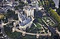 Montreuil-Bellay castle, aerial view - Retouched