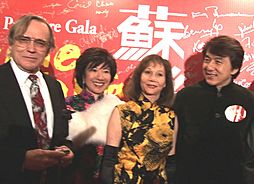 Nancy Kwan and Jackie Chan at the Hong Kong Ballet's premiere gala of Suzie Wong - 20060317