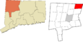 Northwest Hills incorporated and unincorporated areas Hartland highlighted