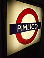 Pimlico tube stn roundel