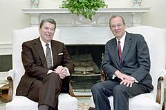 President Ronald Reagan and Anthony Kennedy