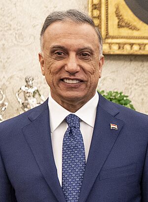 President Trump Welcomes the Prime Minister of Iraq to the White House (50248640381) (cropped) (b).jpg