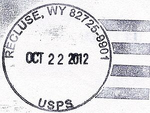 Recluse WY postmark