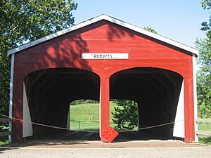 Roberts Covered Bridge, eastern end