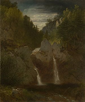 Rocky Pool Bash-Bish Falls by John Frederick Kensett 1865