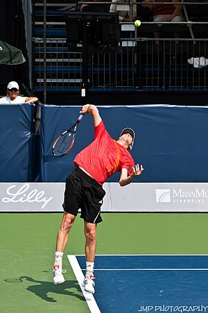 Sam Querrey at the 2009 Indianapolis Tennis Championships 01