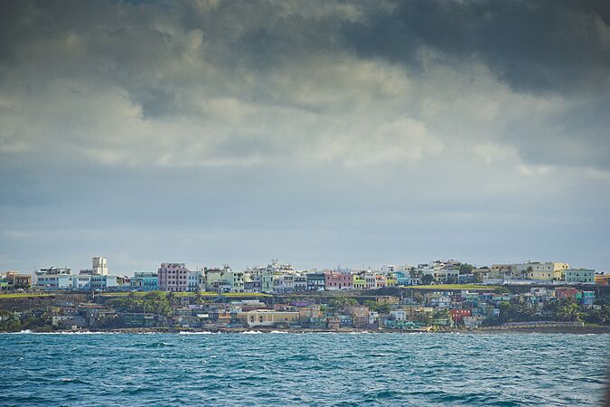 San Juan, view from a ship, Puerto Rico