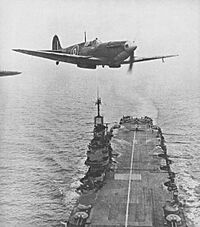 Seafire over Invincible-class NAN2-1-44