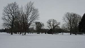 Snow at the Kokomo Country Club