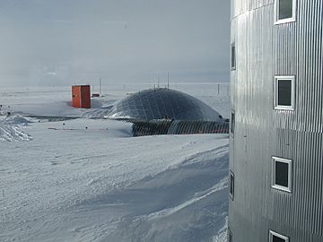 South Pole Dome From Station