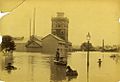 StateLibQld 1 237389 Floodwaters surround the West End Brewery, West End, Brisbane, ca. 1890