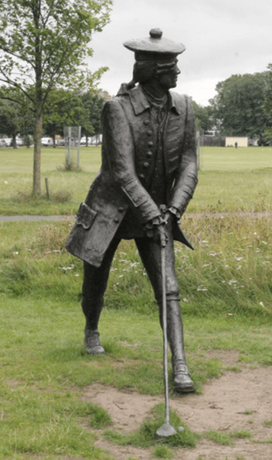 Statue of John Rattray on Leith Links
