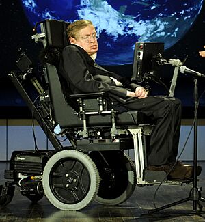 Stephen hawking and lucy hawking nasa 2008 (cropped)