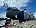 Stern view of SS American Victory