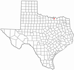 Location of Sadler, Texas