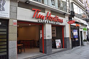 Tim Hortons shop in Madrid, Spain