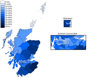 UK general election, 2017 (Scotland) - Conservative vote share