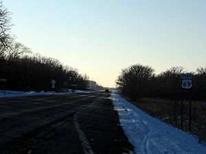US 69 in Twin Lakes, MN