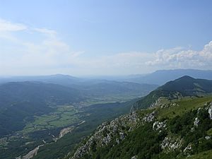 Vipava valley from Nanos