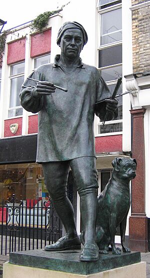 William Hogarth statue