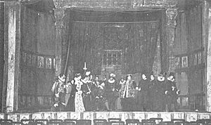 William Poel's Hamlet court scene 1881