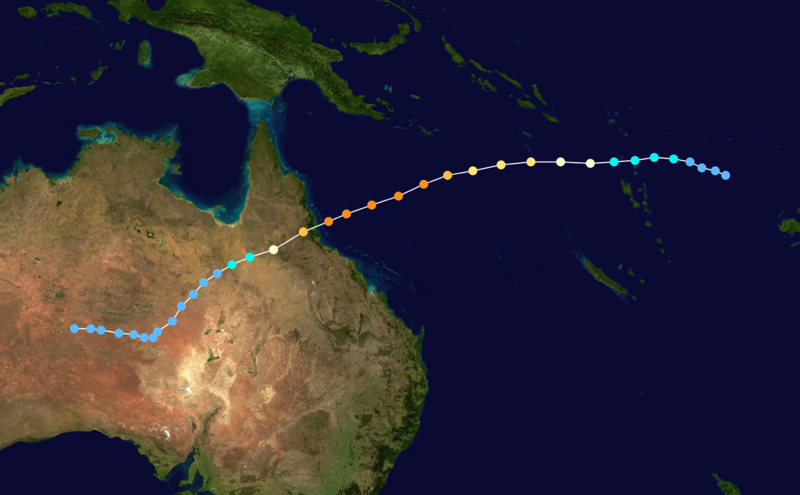 Yasi 2011 track