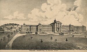 1874LithographInsaneHospitalStPeterMinnesota