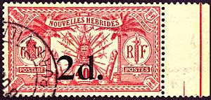 1920 stamp of the New Hebrides