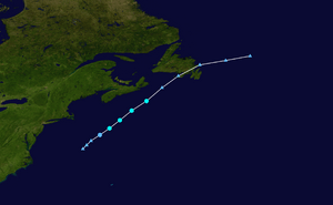 2006 Atlantic tropical storm 2 track