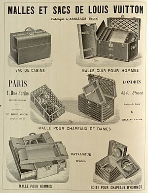 Advertisement for Louis Vuitton July 1898