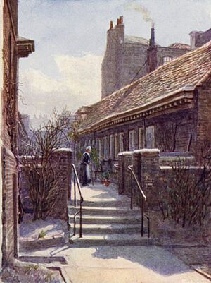 Almshouses of Skinners Company, Mile End, 1892 by Philip Norman