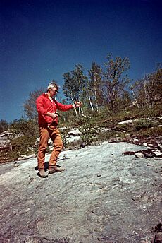 Apollo 17 - Gene Cernan training in Sudbury