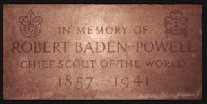 Baden Powell plaque