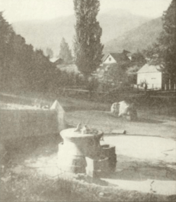 The Bartlett Spring, hotel in background
