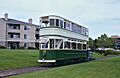 Blackpool double-decker 48 on Willamette Shore Trolley line in 1996