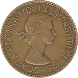British pre-decimal penny 1963 obverse