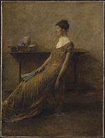 Brooklyn Museum - Lady in Gold - Thomas Wilmer Dewing - overall