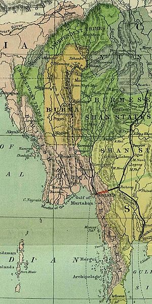 Burma indo china 1886