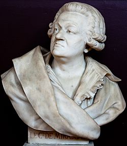 Buste de Honoré Gabriel Riqueti de Mirabeau -- Salle du serment du jeu de paume -- Versailles