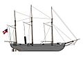 CS Navy twin-screw steam Gunboat "CSS Chattahoochee"