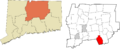 Capitol Region incorporated and unincorporated areas Marlborough highlighted