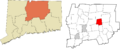 Capitol Region incorporated and unincorporated areas Vernon highlighted