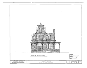Captain Lee House, 503 East Jones Street, Raleigh, Wake County, NC HABS NC,92-RAL,9- (sheet 5 of 20)