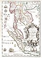 Carte du royaume de Siam et des pays circonvoisins 1686