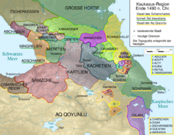 Caucasus 1490 map de alt