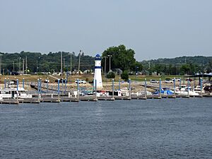 Clinton, Iowa from the Mississippi River. 06