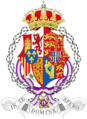 Coat of Arms of Victoria Eugenie of Battenberg as Dowager