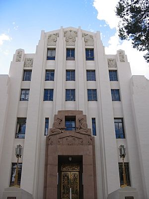 The art deco county courthouse in Bisbee