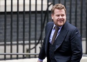 Comedian James Corden arrives at Number 10 Downing Street to interview Prime Minister David Cameron (15601005146)